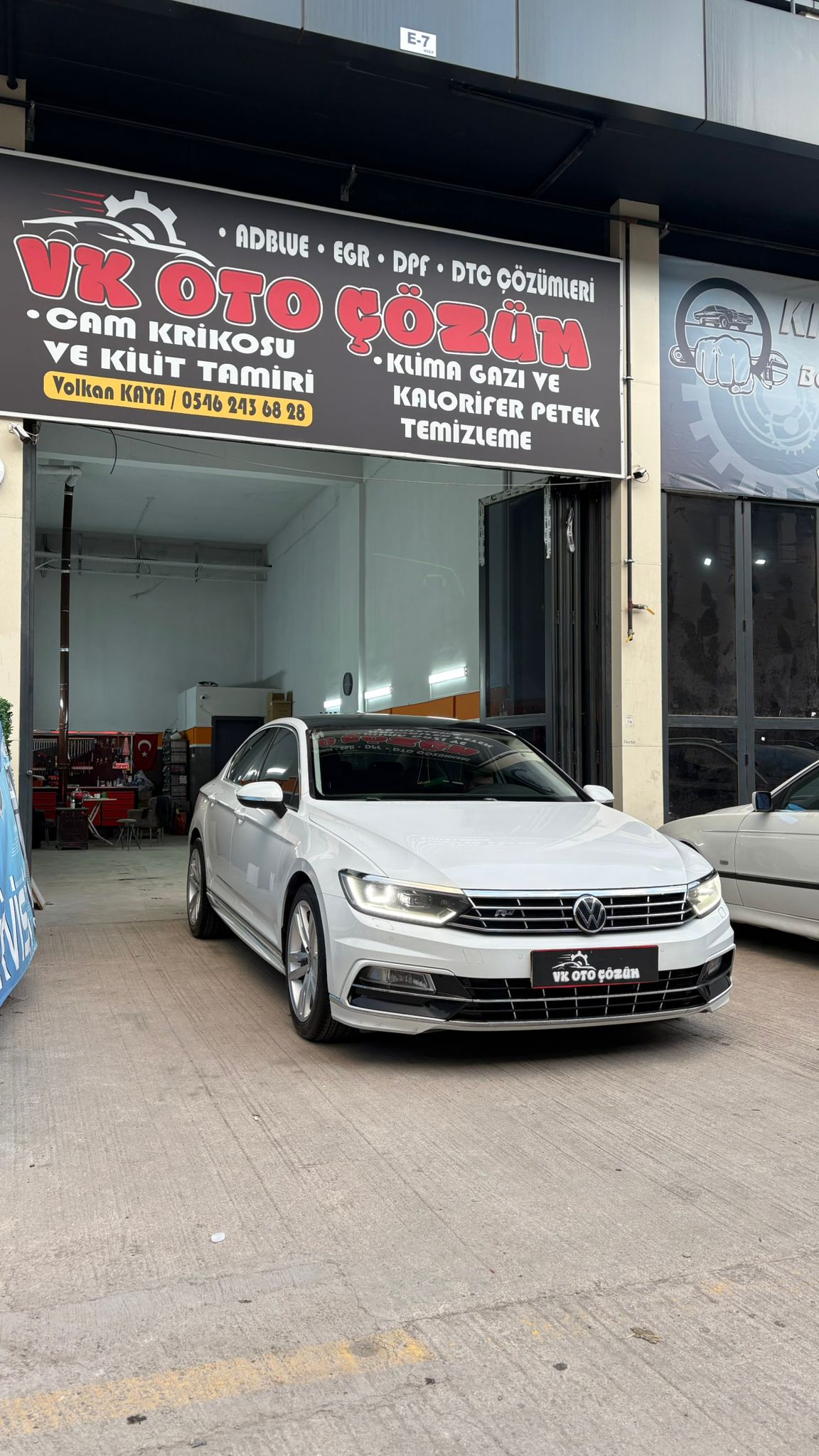 VK Oto Çözüm atölyesi dış cephe