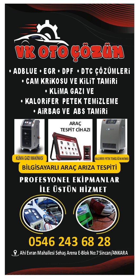 VK Oto Çözüm bilgisayarlı arıza tespit ekipmanları