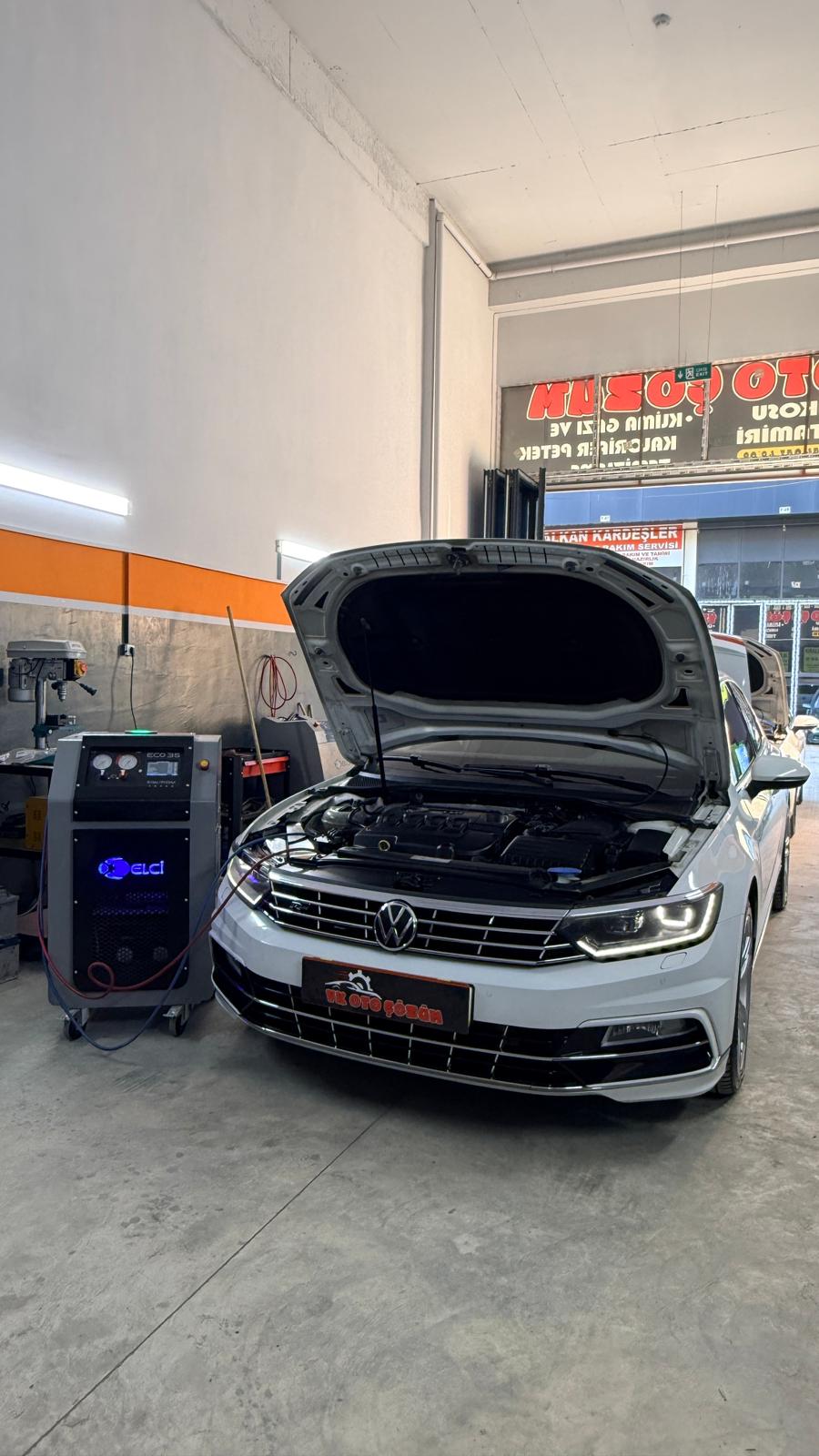 Klima gazı dolumu yapılan araç, VK Oto Çözüm Sincan